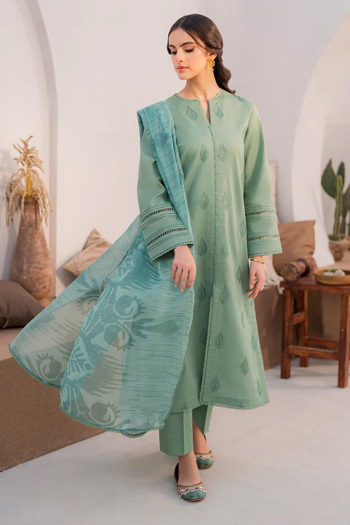 PURE LAWN 3PC EMBROIDERED*